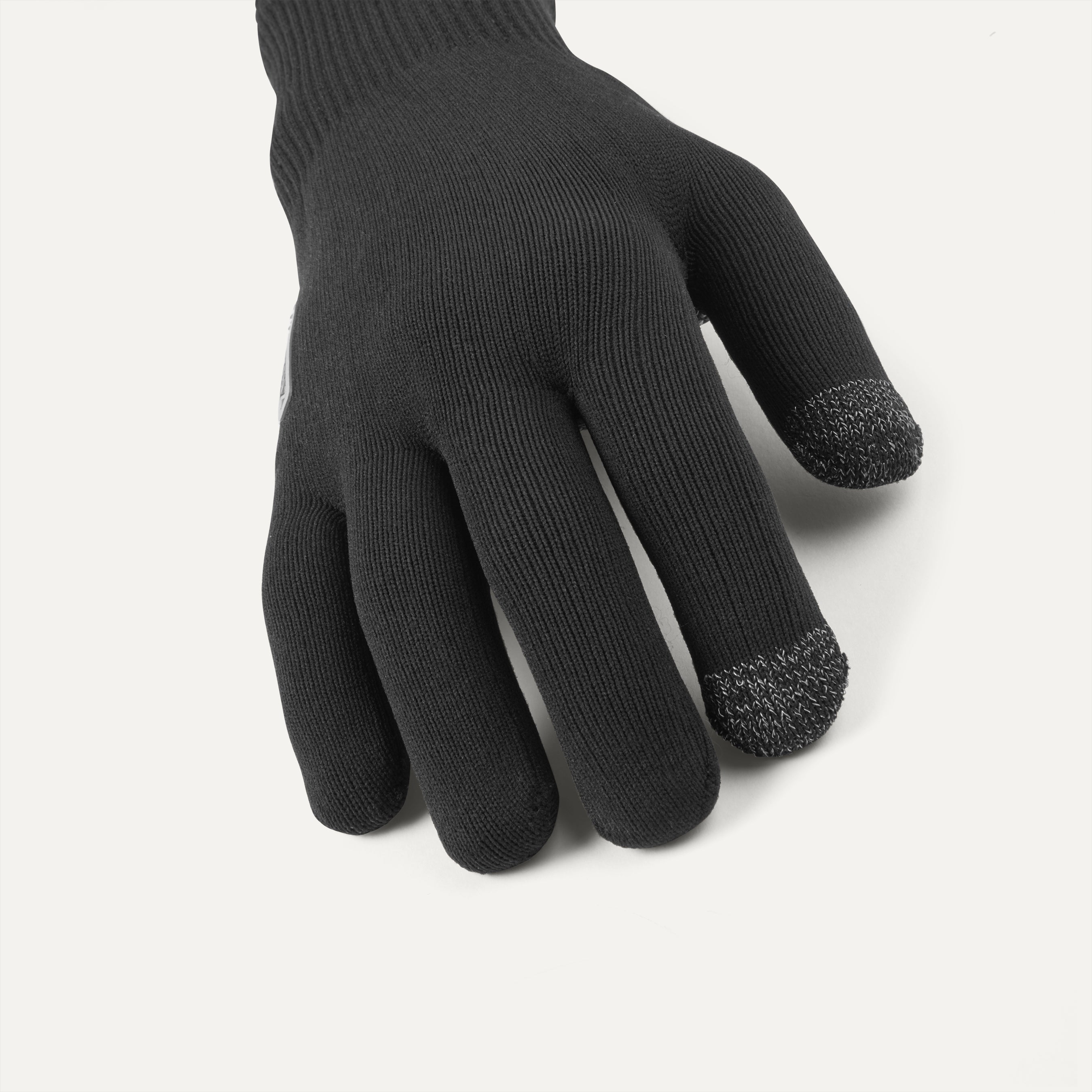 Sealskinz Waterproof All Weather Ultra Grip Knitted Gloves Black
