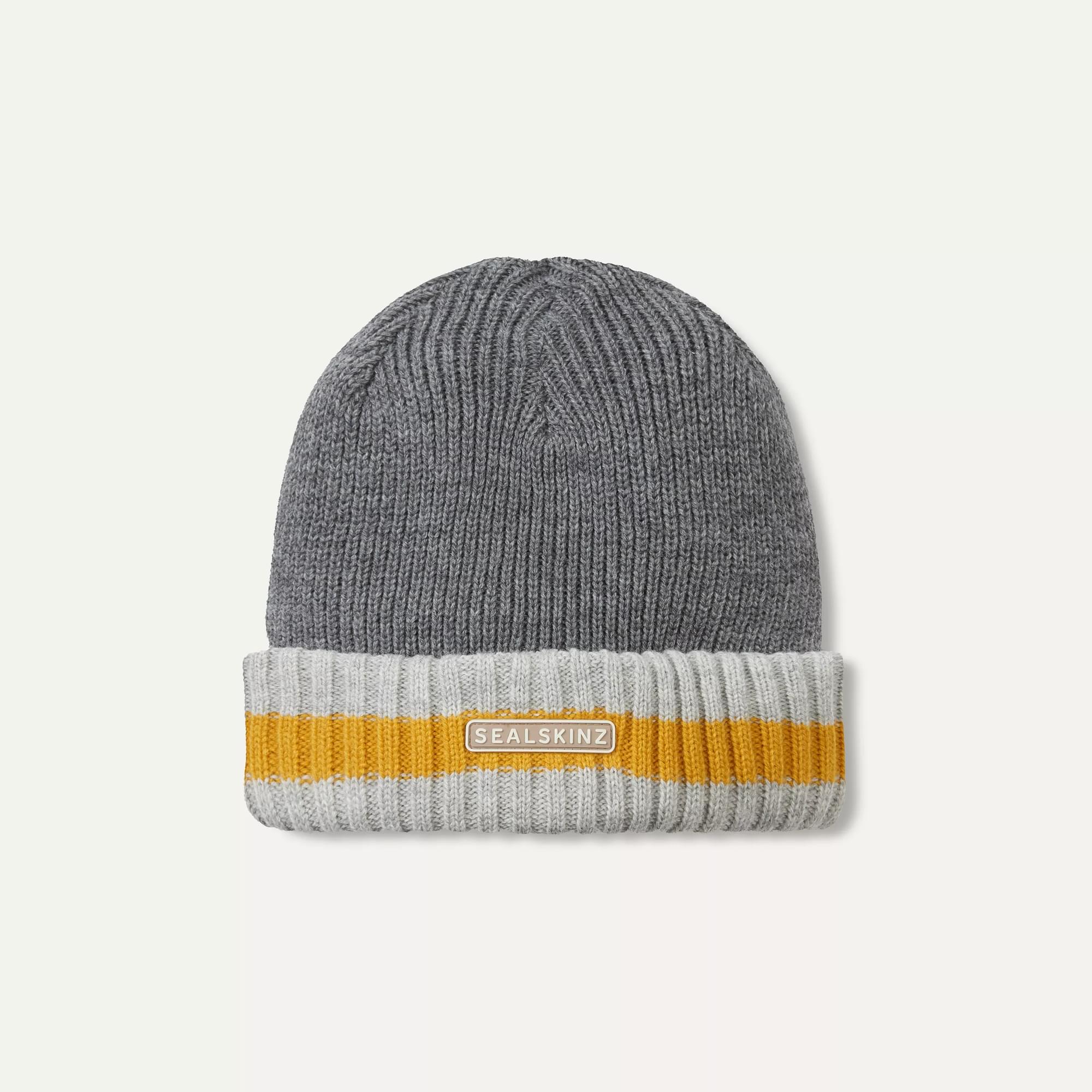 Holkham - Waterproof Cold Weather Striped Roll Cuff Beanie